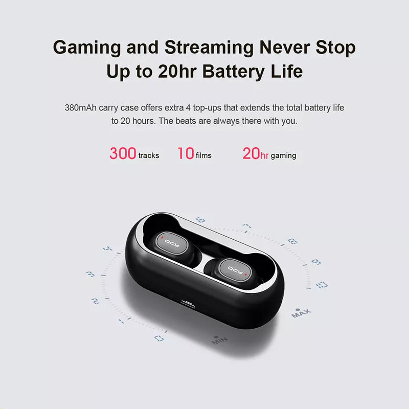 5.0  Bluetooth Wireless 3D Stereo Earbuds